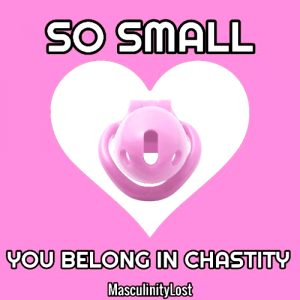 chastity cage captions