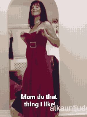 Mom is such a tease! Mom shakes her tits for me 'as a joke' but one day I will feel and suck on them! Mom captions taboo mom captions family